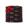 Brown Hair Ties for Thick Hair, Grab & Go Ponytail Holders, 8 Pack, Mocha, Thick No-Crease Bands with Strong Hold, Damage-Free Design, Soft Golden Neutrals | L. Erickson view 1