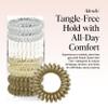 Kitsch Spiral Hair Ties for Women - Creaseless and Dent-free Coil Hair Ties | No Damage, Phone Cord Coils | Made of Flexible and Durable Plastic | Ideal Gifts for Women | 8pcs (Blonde) view 2