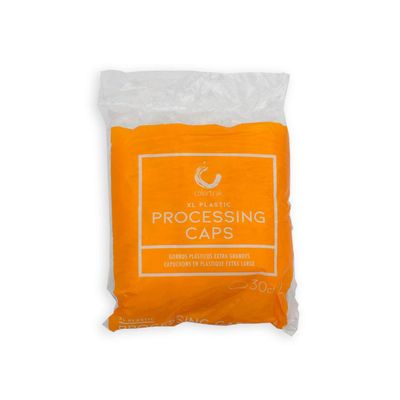 Colortrak Processing Caps, Disposable Dye and Chemical Treatment, Convenient Professional Pack Sizes, For Perms, Conditioners and Color, Bouffant Style Head Coverings with Elastic Trim, Clear