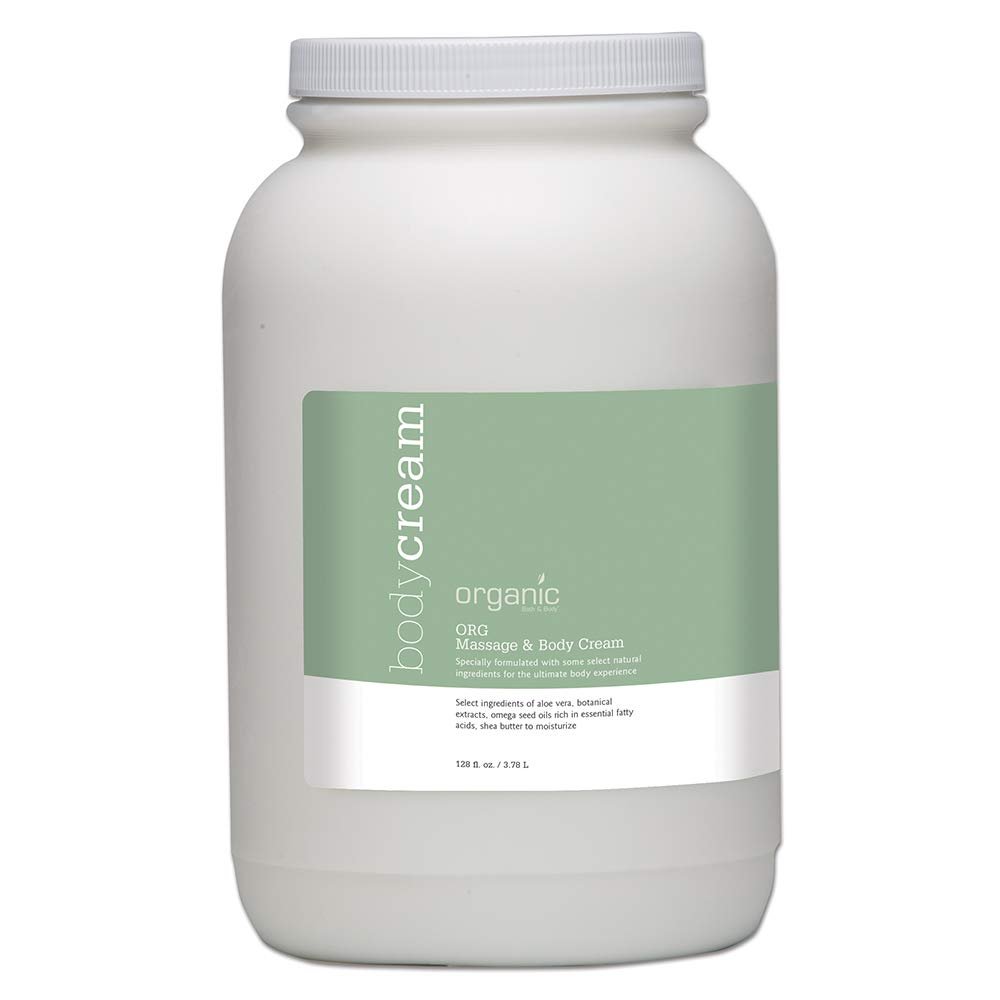 Organic Massage and Body Cream Now Known As ORG Massage and Body Cream- 128 oz -New Label Same Product
