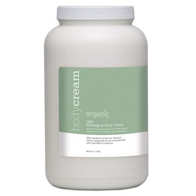 Organic Massage and Body Cream Now Known As ORG Massage and Body Cream -64 oz New Label Same Product