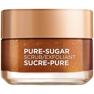 LOral Paris Skin Care Pure Sugar Face Scrub with Grapeseed for Dull Skin to Smooth and Glow, 1.7 fl. oz.