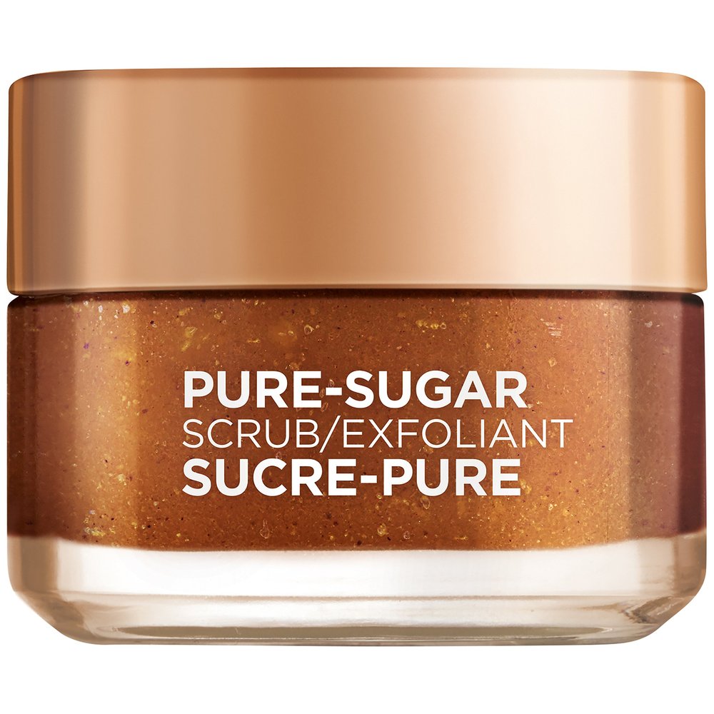 LOral Paris Skin Care Pure Sugar Face Scrub with Grapeseed for Dull Skin to Smooth and Glow, 1.7 fl. oz.