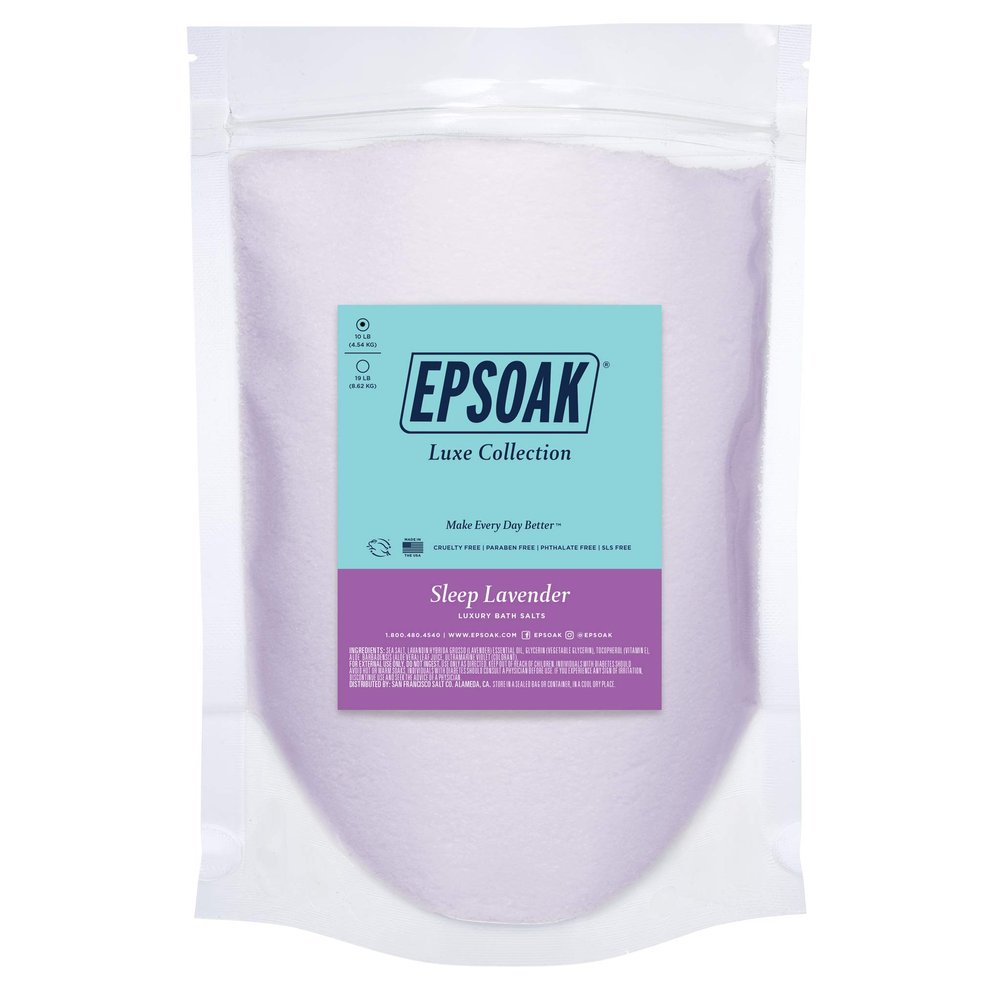 Sleep Lavender Bath Salts 10 lb. Bulk Bag by San Francisco Salt Company