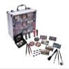 Cameo Carry All Trunk Makeup Kit with Reusable Aluminum Case Exclusive Holiday Gift Set, Black/White view 1