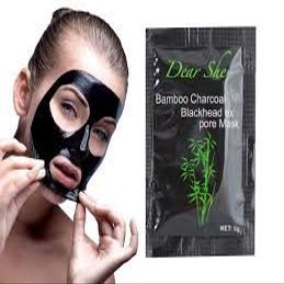 Dear She Bamboo Charcoal Blackhead Ex-pore Mask 10pcs"Free Starry Lipgloss 10 Ml"