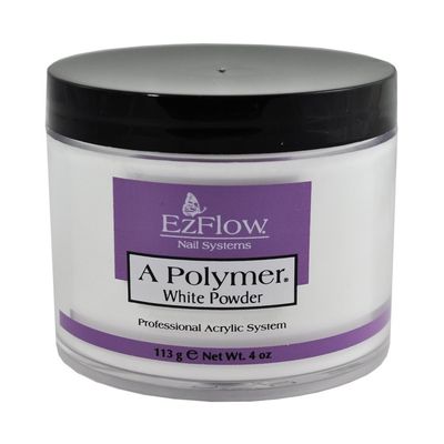 EZ Flow A Polymer White False Nails, 4 Ounce