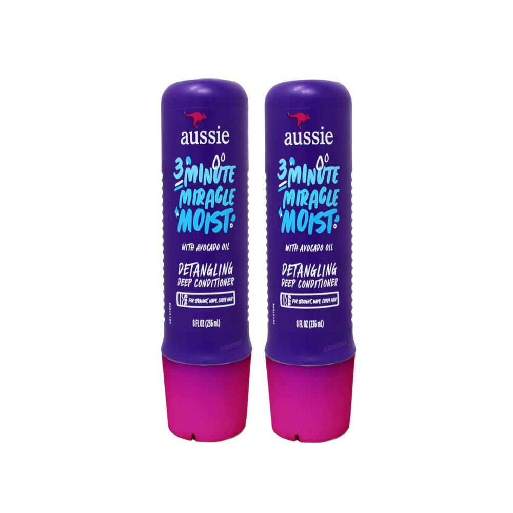 Aussie 3 Minute Miracle Moist Deeeeep Conditioner 8 Ounce (2 Pack)