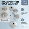 Buy-Rite Professional Double Wax Warmer for Salons & Spas  Dual 14oz Compartments, Independent Temperature Controls, Heating Indicators, 14" x 8.7" x 7.5", MEI-2042B view 4