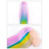 PERFEHAIR Cosmetology Mannequin Manikin Heads with Hair, Colorful Mannequin Practice Dolls Head- Synthetic Hair (Pink Series) view 4