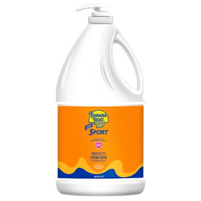 Banana Boat Sport Ultra SPF 50 Sunscreen Lotion, 128Fl Oz | Banana Boat Sunscreen SPF 50 Lotion, Oxybenzone Free, 128Fl Oz (Pack of 1)