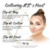 Aesthetica Cosmetics Cream Contour and Highlighting Makeup Kit - Contouring Foundation/Concealer Palette - Vegan & Cruelty Free - Step-by-Step Instructions Included view 3