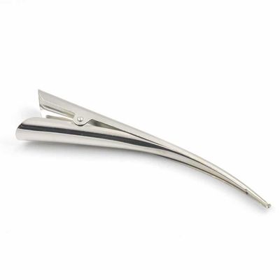 10 Pcs Hair Alligator Beak Clip Clamp Bow Prong Accessory Metal 130mm Nickle