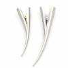10 Pcs Hair Alligator Beak Clip Clamp Bow Prong Accessory Metal 130mm Nickle view 2