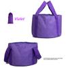 GZQ 15L Durable Leak-proof Foldable Camp Sink Picnic Vegetables Basin Travel Footbath Foot Soak Basin Washbasin Fishing Bucket with Carrying Pouch (Purple) view 1