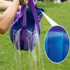GZQ 15L Durable Leak-proof Foldable Camp Sink Picnic Vegetables Basin Travel Footbath Foot Soak Basin Washbasin Fishing Bucket with Carrying Pouch (Purple) view 3