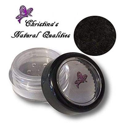 All Natural Mineral Powder Black Matte Eye Color- Loose Liner - Charcoal