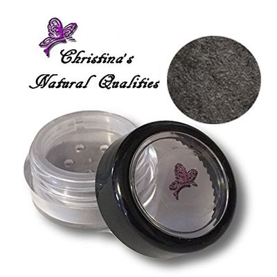 All Natural Mineral Powder Black Shimmer Eye Color (Eyeshadow) - Charcoal Ice