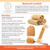 Premium Natural Exfoliating Loofah Glove Pad Body Scrubber by Spa Destinations. Mitt Sponge Biodegradable Bath and Shower Luffa Sponge, Women and Men (2 Pack) Beige view 4