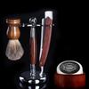 Men Straight Shaving Razor Badger Hair Brush Stand Holder Leather Strop Soap Bowl view 2
