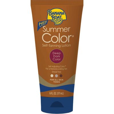 Summer Color Self Tanning Lotion - Deep Dark Color, 6 Ounces each (Value Pack of 4)