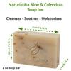 Naturistika Aloe and Calendula Soap Bar (3 Pack), Vegan and All Natural Handcrafted with Organic Oils. Face and Body Soap. For Men, Women and Teens. Unscented with Shea Butter. view 2