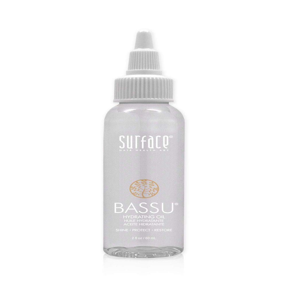 Surface Hair - Bassu Hydrating Oil - Hair Oil with Flax Seed, and Aloe Vera, Moisturize and Hydrate Repair Damaged Hair, Color Safe, 2 Fl Oz