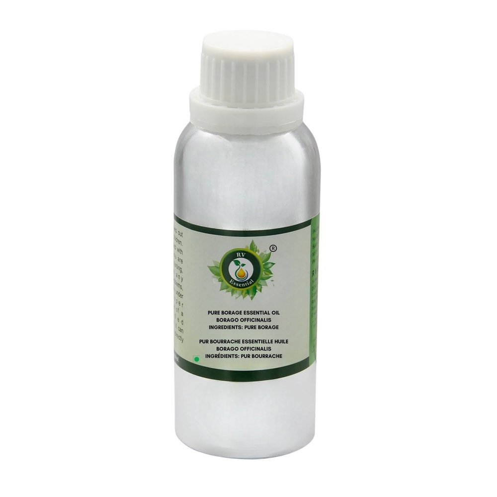 R V Essential Pure Borage Essential Oil 300ml (10oz)- Borago Officinalis (100% Pure and Natural Therapeutic Grade)
