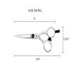 Cricket S1 Pro Series 500 5 inch Haircut Shears, Stylist Barber Salon Tools, Hair Cutting Scissors Professional, Convex Edge, Swedish Steel Hair Scissors Professional for Women and Men view 3