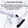 Taconic AllMetal Heavyweight Chrome Razor  Gillette Atra-Compatible Twin Blade Handle with 10 Pivot Plus Personna Blades, Ergonomic Grip, Durable Design view 3