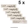 5 x God forgives I dont - Tattoo lettering in black (5) view 3