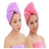ADOGO Microfiber Hair Towel - 2 Pack Hair Turbans for Wet Hair, Drying Hair Wrap Towels for Women and Kids - Suitable for All Hair TypesPinkPurple view 1