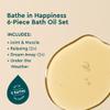 Kneipp Bathe in Happiness 6-Piece Bath Oil Set - 0.67 Per Bottle (6 Total) - Ideal for Trial & Travel - One Bottle Delivers Up to Two Baths view 2