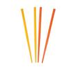 2 Sets of Wooden Hair Sticks Chopsticks - Orange & Yellow view 1