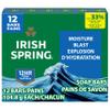 Irish Spring Moisture Blast Deodorant Bar Soap for Men, 12 Hour Fresh Deodorant Soap, 3.7 oz Bar (12 Pack) view 1