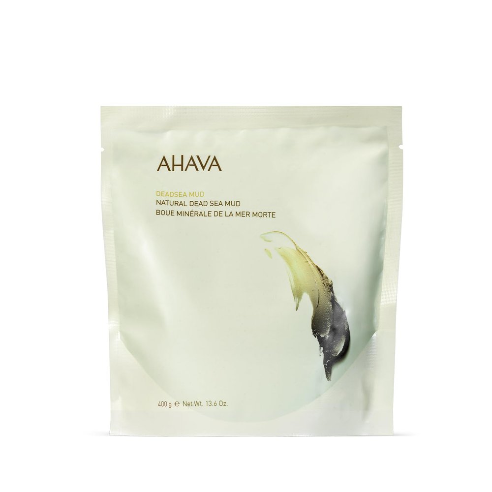 AHAVA Natural Dead Sea Mud for Body - Exclusive Black, Creamy Dead Sea Mud to Purifiy, Soften & Refine Skin, Soothes Discomfort, Enriched with Potent Minerals of Dead Sea blend Osmoter, 13.6 Oz