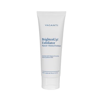 VASANTI Exfoliating Face Wash, Original Size (120g) - Enzymatic Face Rejuvenator which is Enriched with Papaya, Microcrystals, Aloe Vera - Get Healthy Glowing Skin