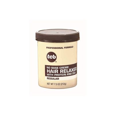 TCB No Base Creme Hair Relaxer Regular 7.5oz