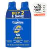 Coppertone Sport Sunscreen Spray SPF 50, Water Resistant Spray Sunscreen Pack, 5.5 Oz, Pack of 2 (Packaging May Vary) view 2
