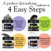 Gena Pedi Spa Detox Black Charcoal for Feet Detox and Rejuvenation, 4pc Kit view 3