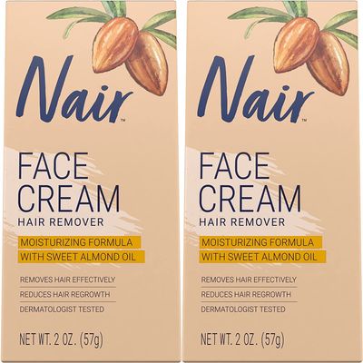 Nair Hair Remover Face Cream, 2 Oz, Pack of 2