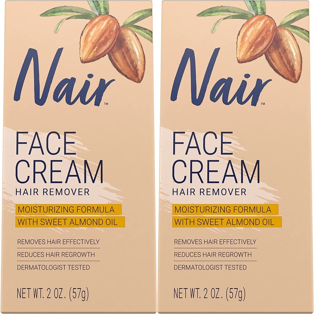 Nair Hair Remover Face Cream, 2 Oz, Pack of 2