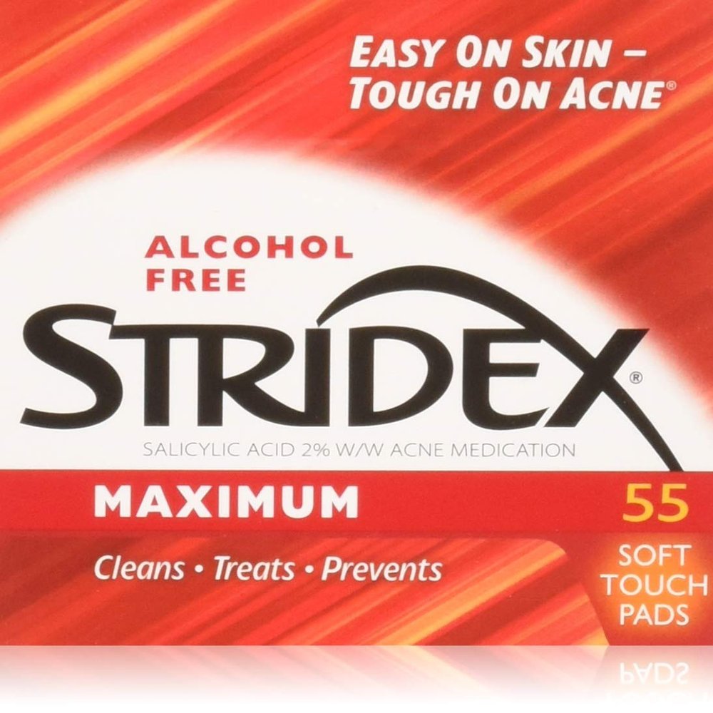 Stri-dex Pads Maximum Strength, 3 Pack of 55 Pads