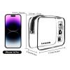 Lermende 2pcs Clear Toiletry Bag TSA Approved Travel Bag,Carry On for Travel,Airport Airline Accessories Compliant Bag,Quart Sized Makeup Cosmetic bag Women Men (Black, 2 Pack) view 2