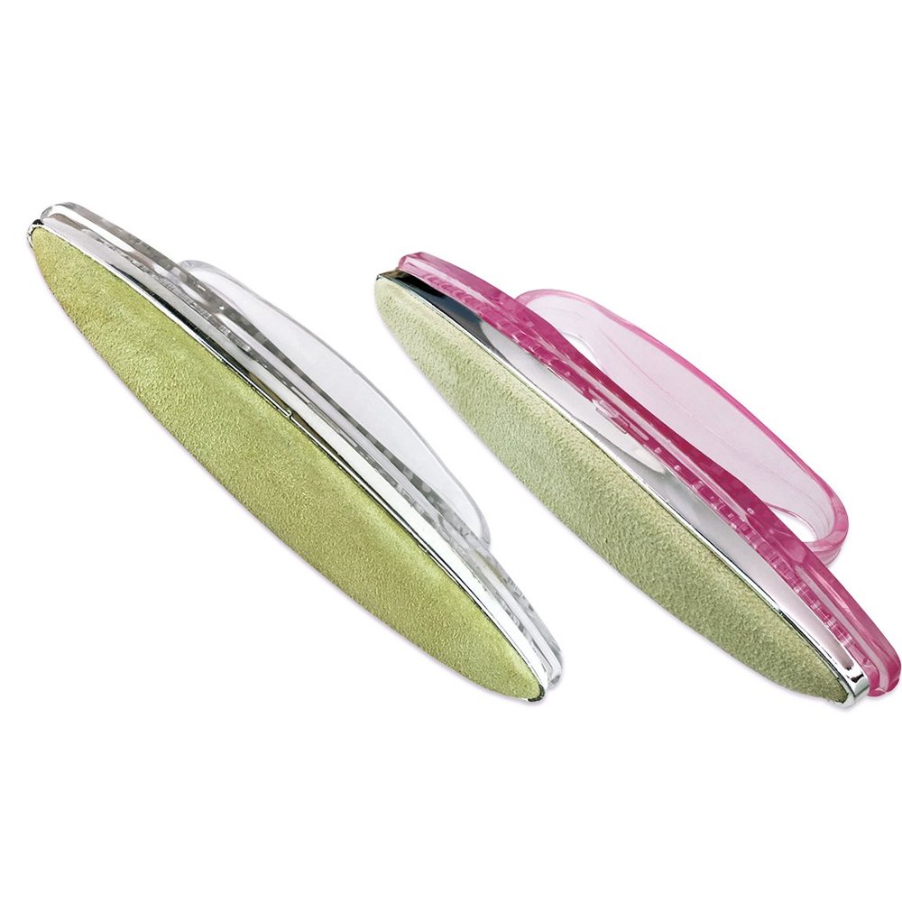 (1 piece) FUJI Professional 5" Chamois Nail Buffer with removable cover - Polish Manicure Tool