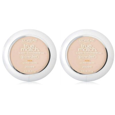 L'Oreal True Match Powder, Soft Ivory [N1], 0.33 oz (Pack of 2)