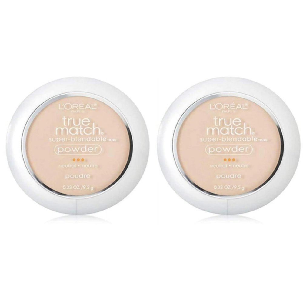 L'Oreal True Match Powder, Soft Ivory [N1], 0.33 oz (Pack of 2)