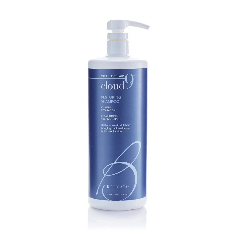 Brocato Cloud 9 Restoring Shampoo, 32 Fl Oz | Miracle Repair, Moisturizing, Hydrate, & Revitalizing Shampoo | For Weak, Dull, Dry, & Damaged Hair | Restore Resilience, Health & Shine