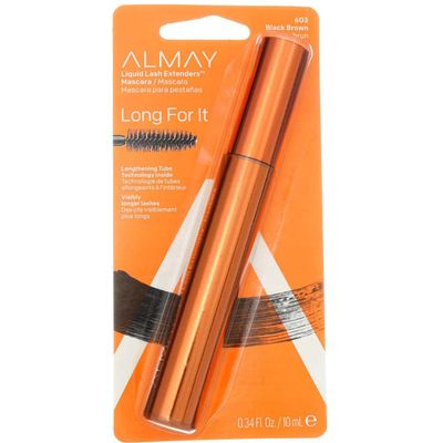 Almay Liquid Lash Extenders Mascara, Black Brown, 0.34 Fl. Oz./10mL