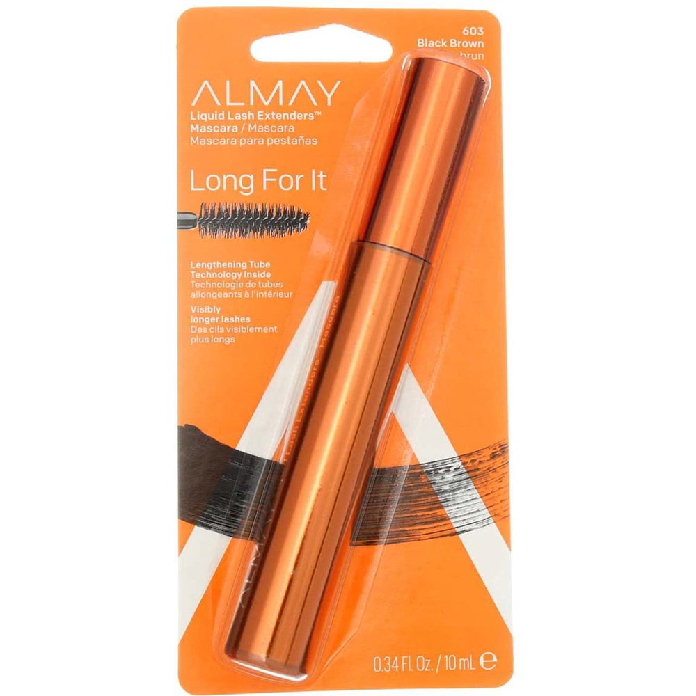 Almay Liquid Lash Extenders Mascara, Black Brown, 0.34 Fl. Oz./10mL